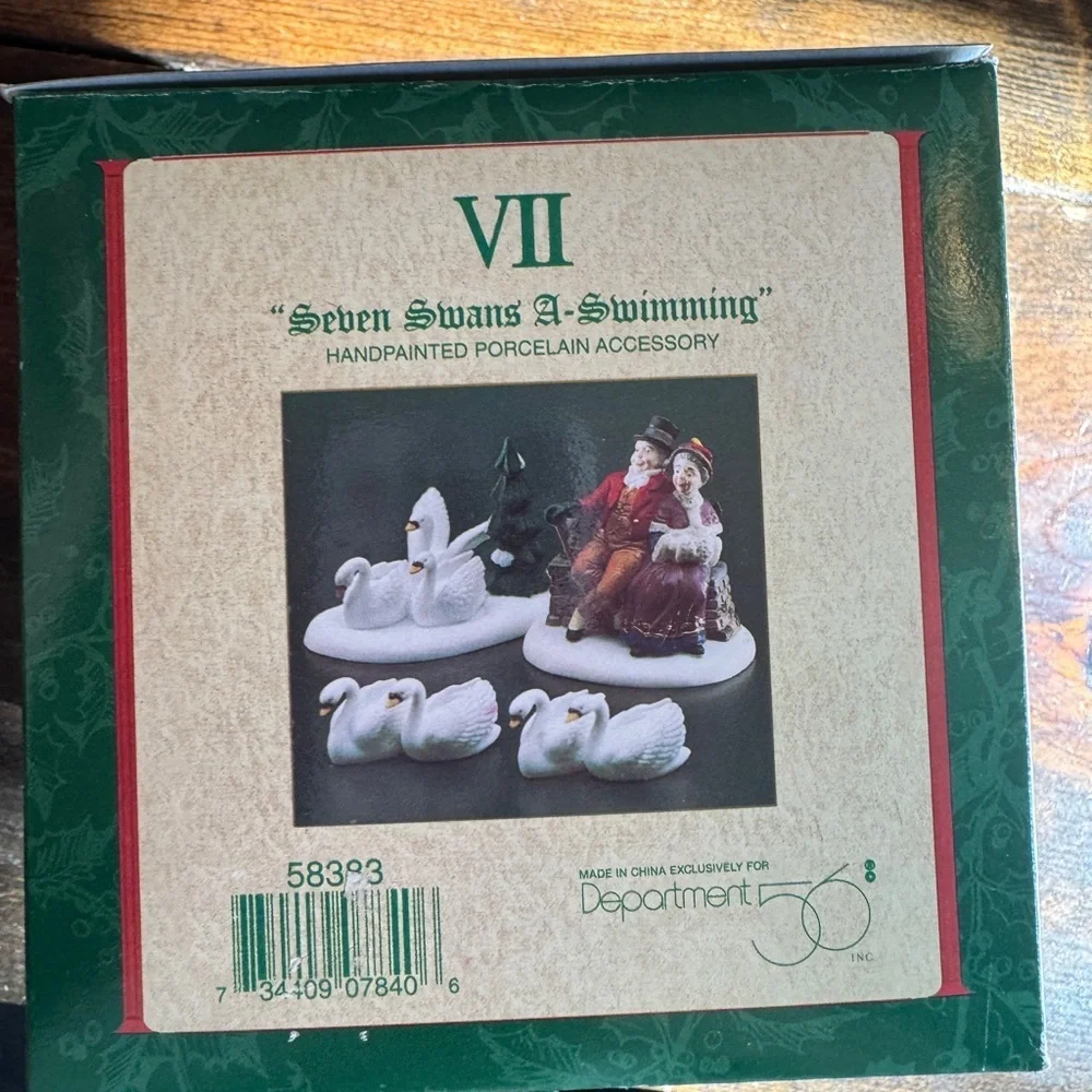 Twelve Days of Dickens' Village| Day VII| Seven Swans A Swimming| Department 56